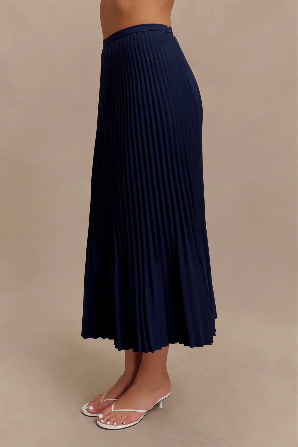 Pleated Midi Skirt