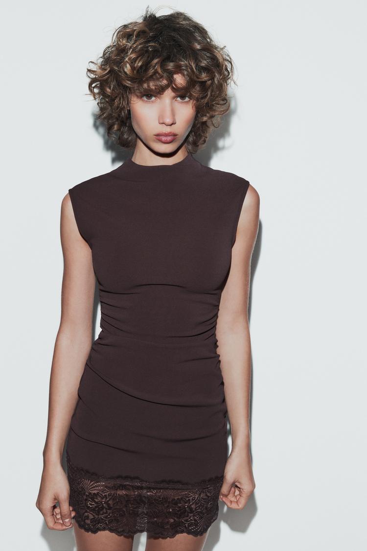 SCULPT LACE DRESS