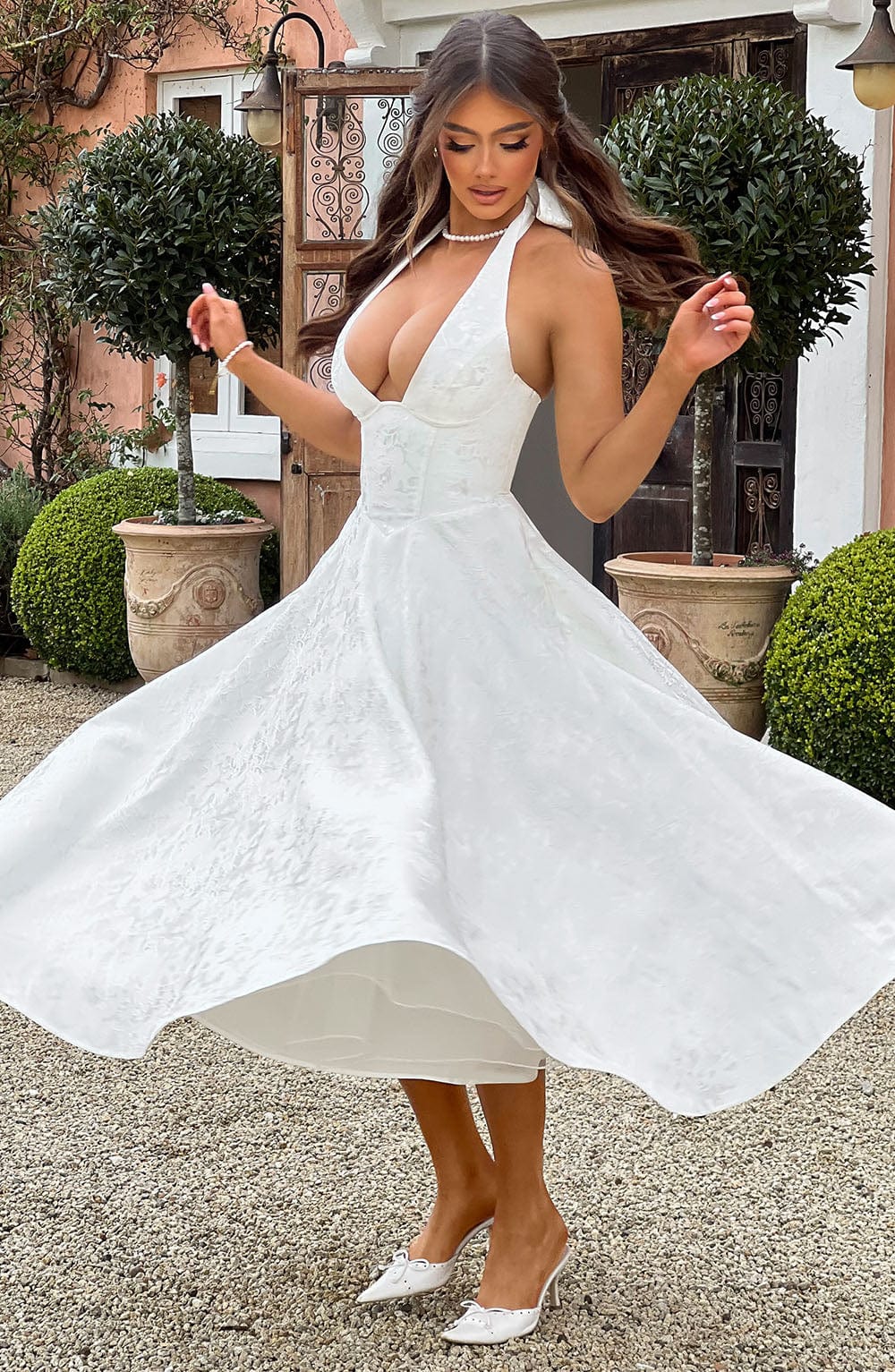 Ara | Halter Midi Dress