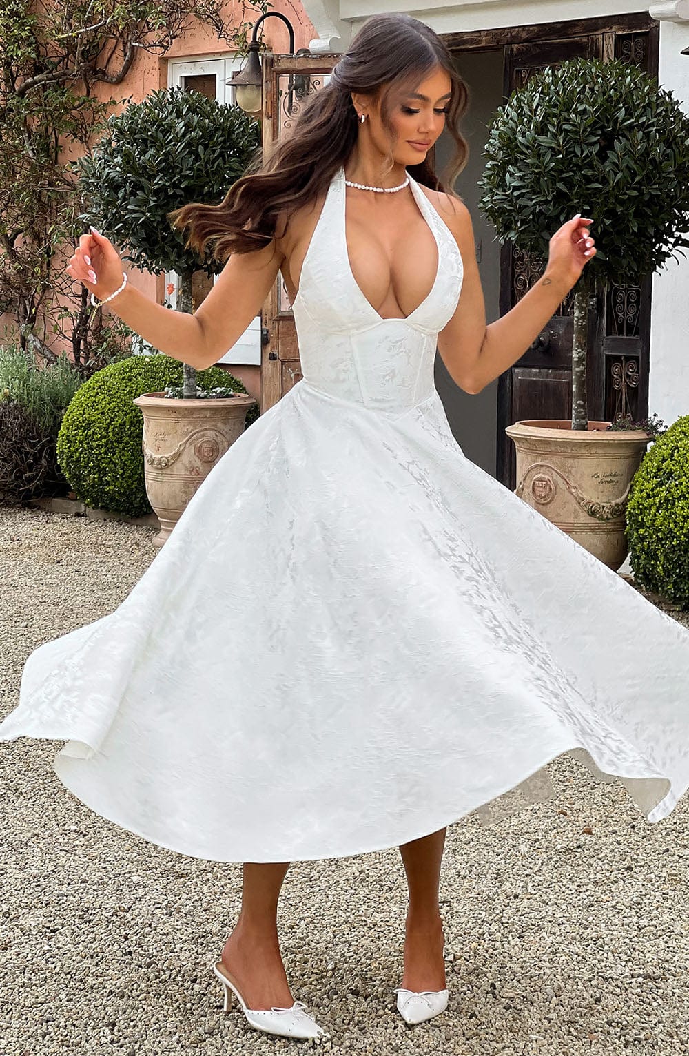Ara | Halter Midi Dress