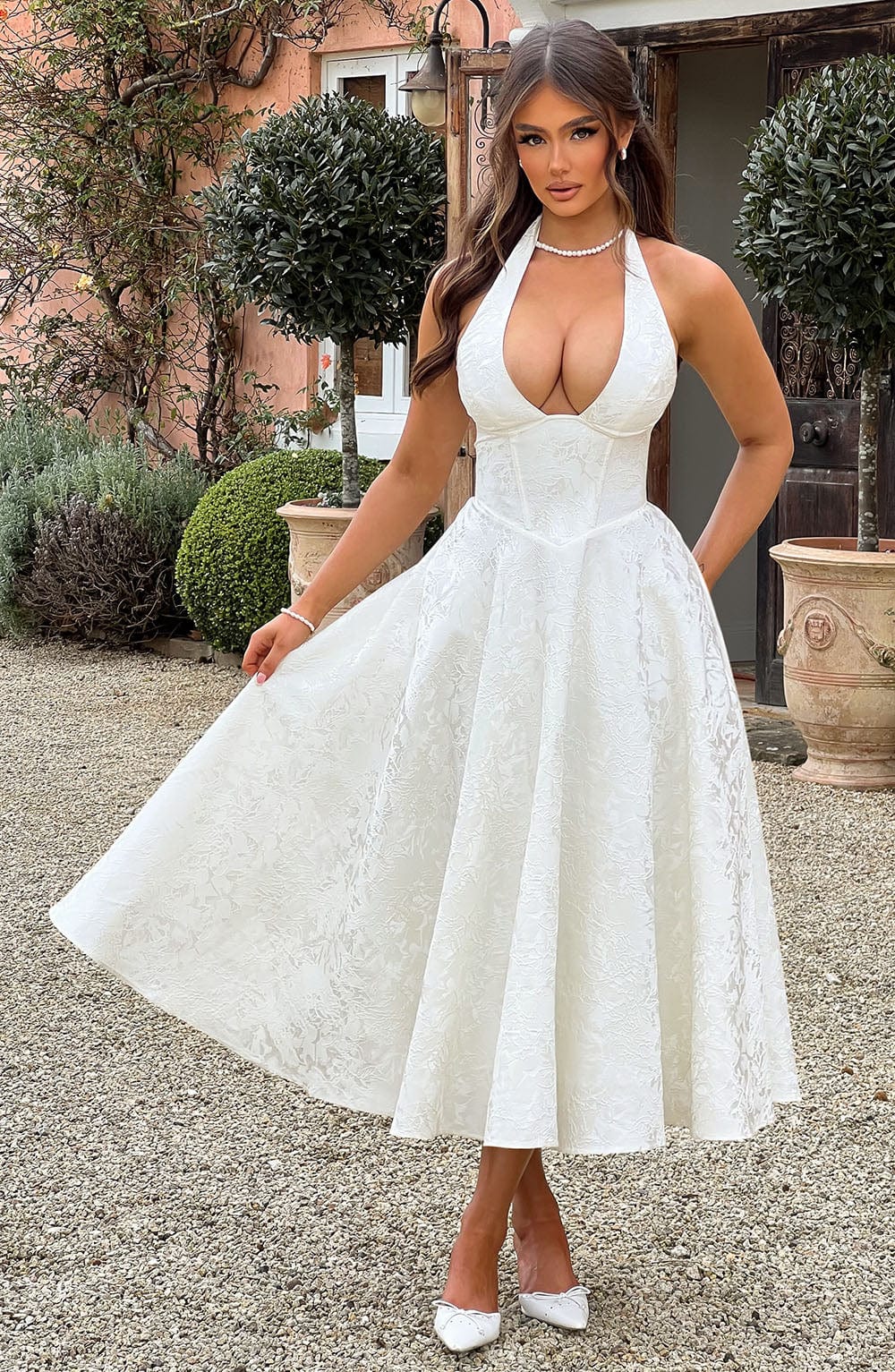 Ara | Halter Midi Dress