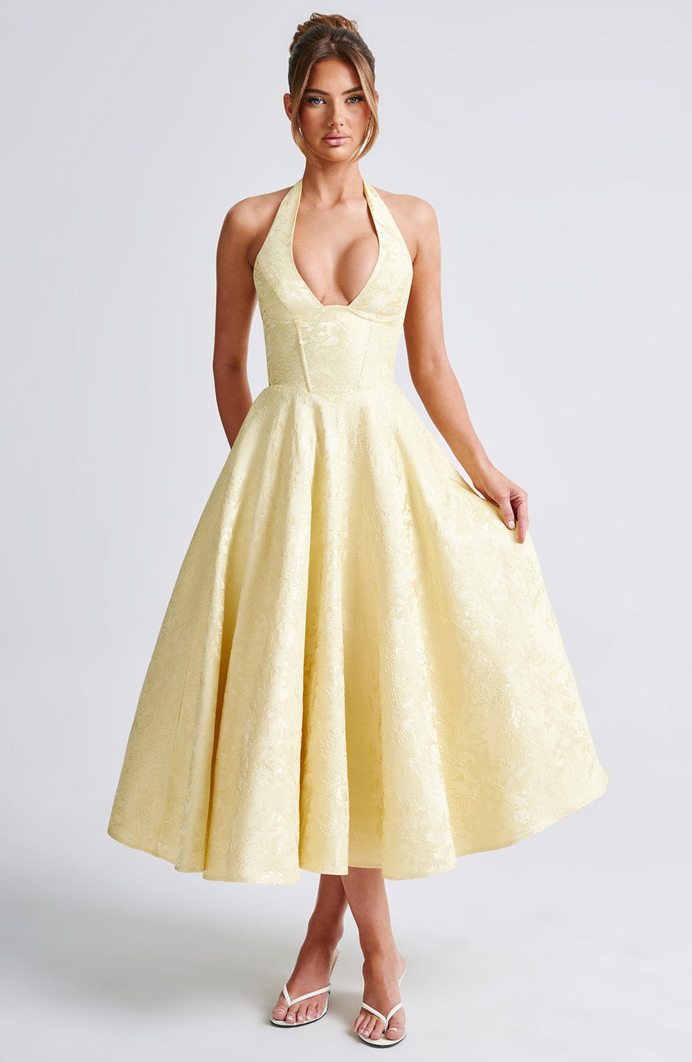 Ara | Halter Midi Dress